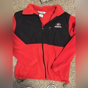 Columbia Red and Black Zip-Up Jacket